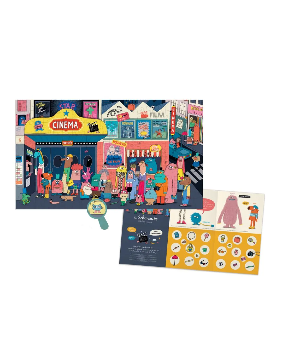 Moulin Roty - puzzle obserwacyjne 200 elementów Wyjście do kina Moulin Roty - puzzle obserwacyjne 200 elementów Wyjście do kina