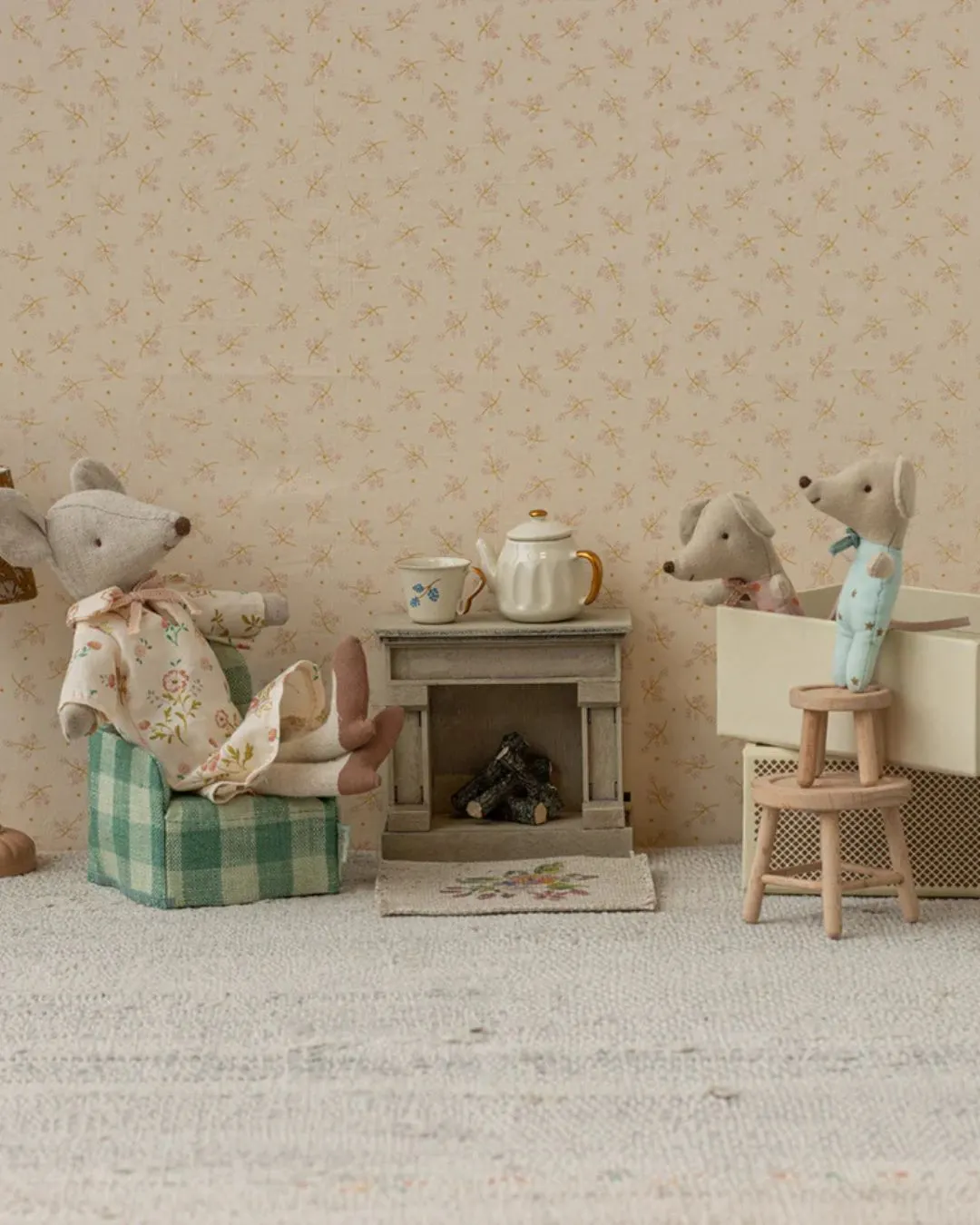 Maileg - Bliźniaki małe myszki w pudełku zapałek Maileg - Bliźniaki małe myszki w pudełku zapałek