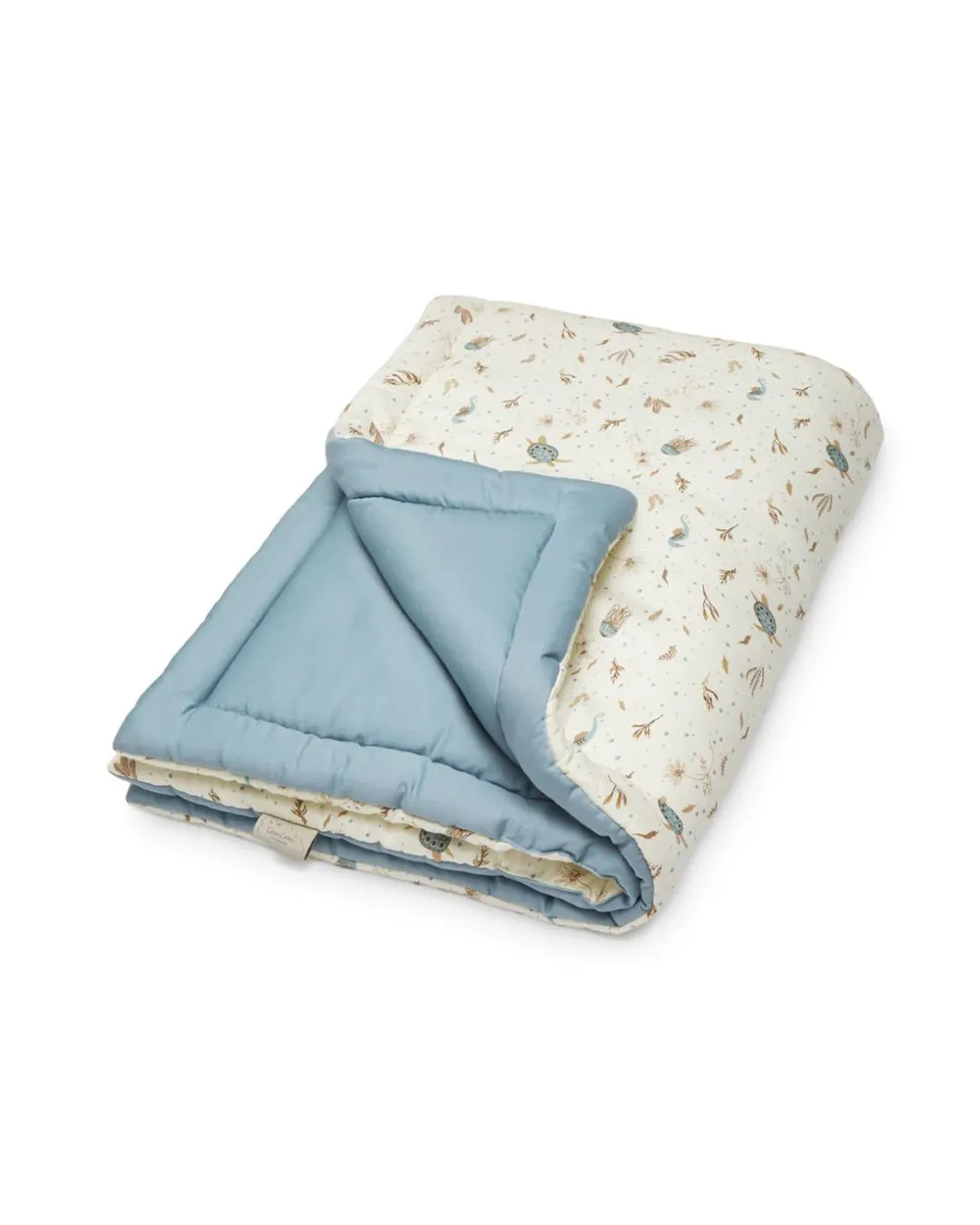 Cam Cam Copenhagen - dwustronny miękki kocyk dla niemowląt OCS Sea Garden Cam Cam Copenhagen - dwustronny miękki kocyk dla niemowląt OCS Sea Garden