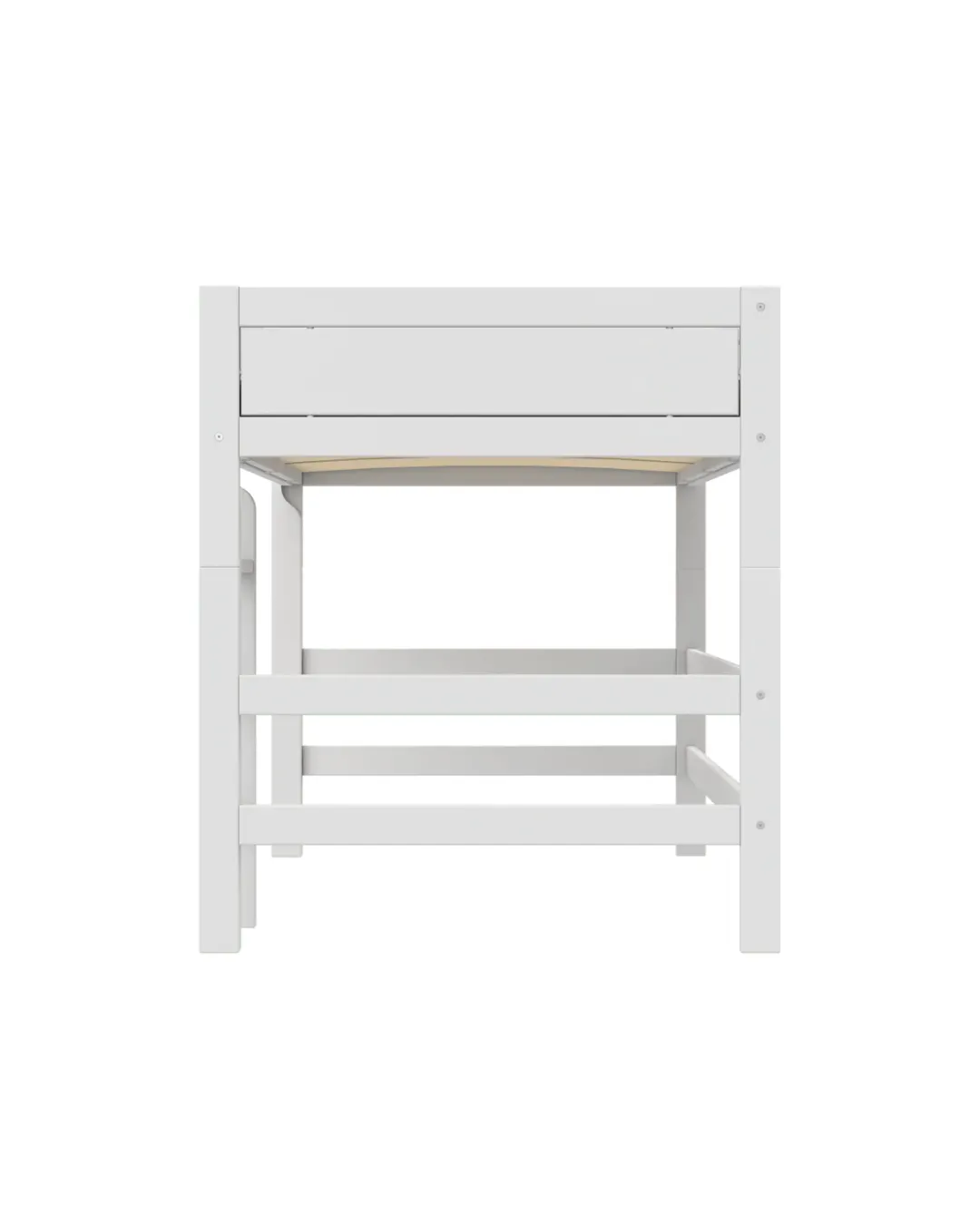 LIFETIME Kidsrooms - łóżko wysokie High Sleeper 120x200 cm White Premium
