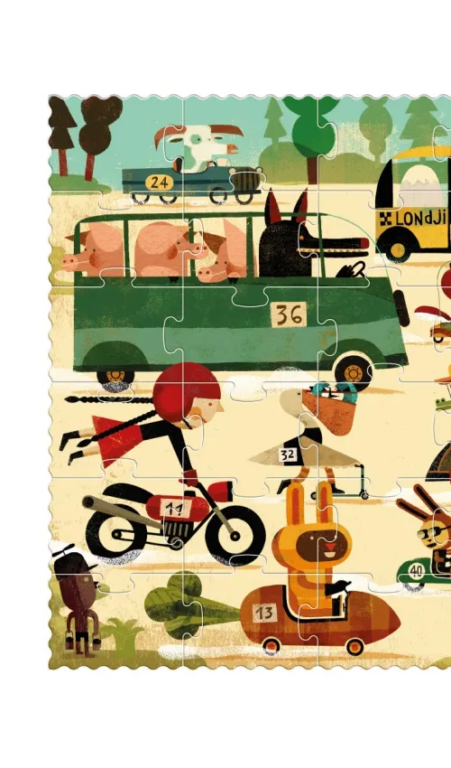 Londji - puzzle Vroom Vroom 50 elementów