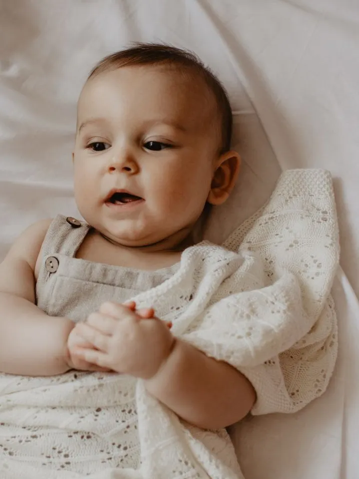 My Memi - ażurowy kocyk bambusowy 80x100 Cream My Memi - ażurowy kocyk bambusowy 80x100 Cream