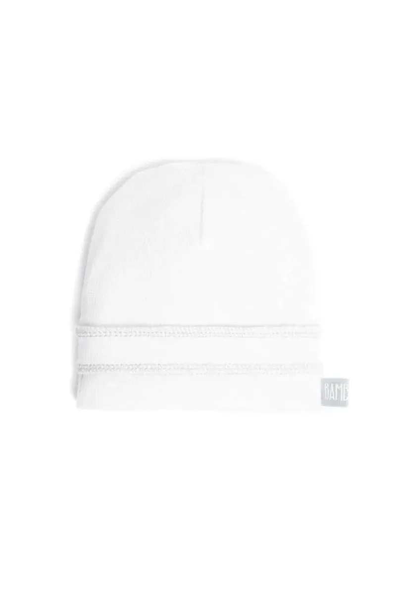 Bamboom - czapka dla noworodka biała