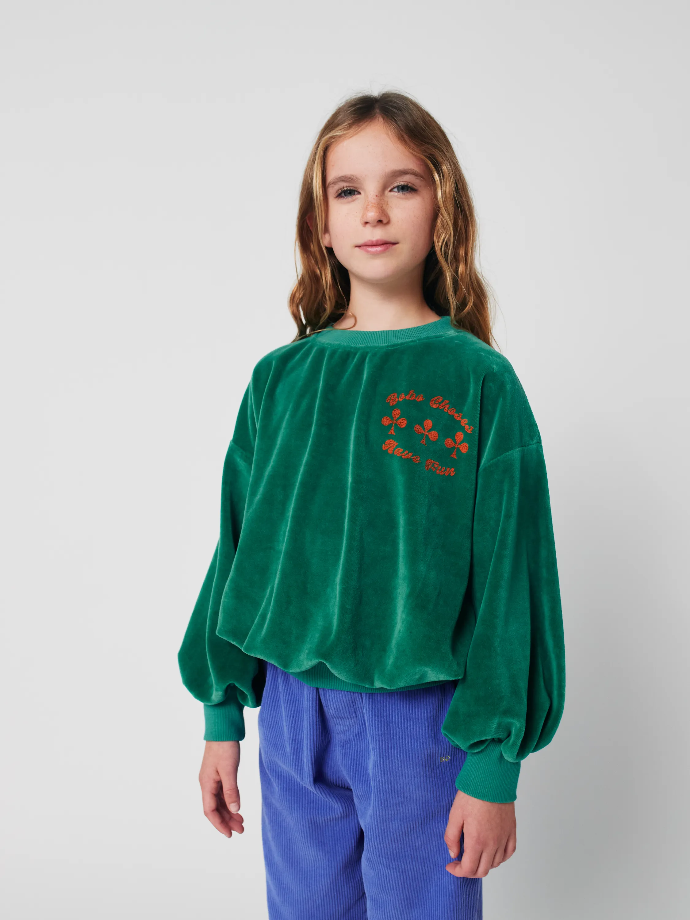 BOBO CHOSES - bluza Have Fun Velvet Sweatshirt BOBO CHOSES - bluza Have Fun Velvet Sweatshirt