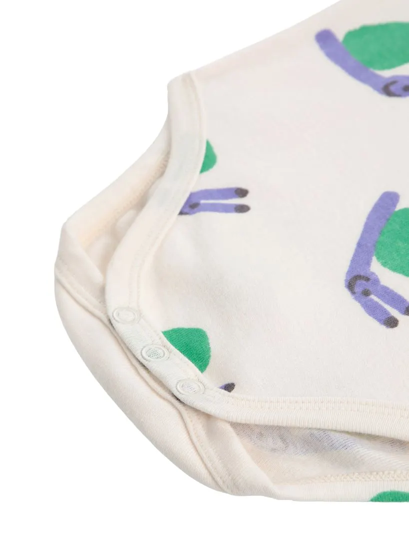 BOBO CHOSES - body niemowlęce Funny Snail w ślimaki off wihte złamana biel BOBO CHOSES - body niemowlęce Funny Snail w ślimaki off wihte złamana biel