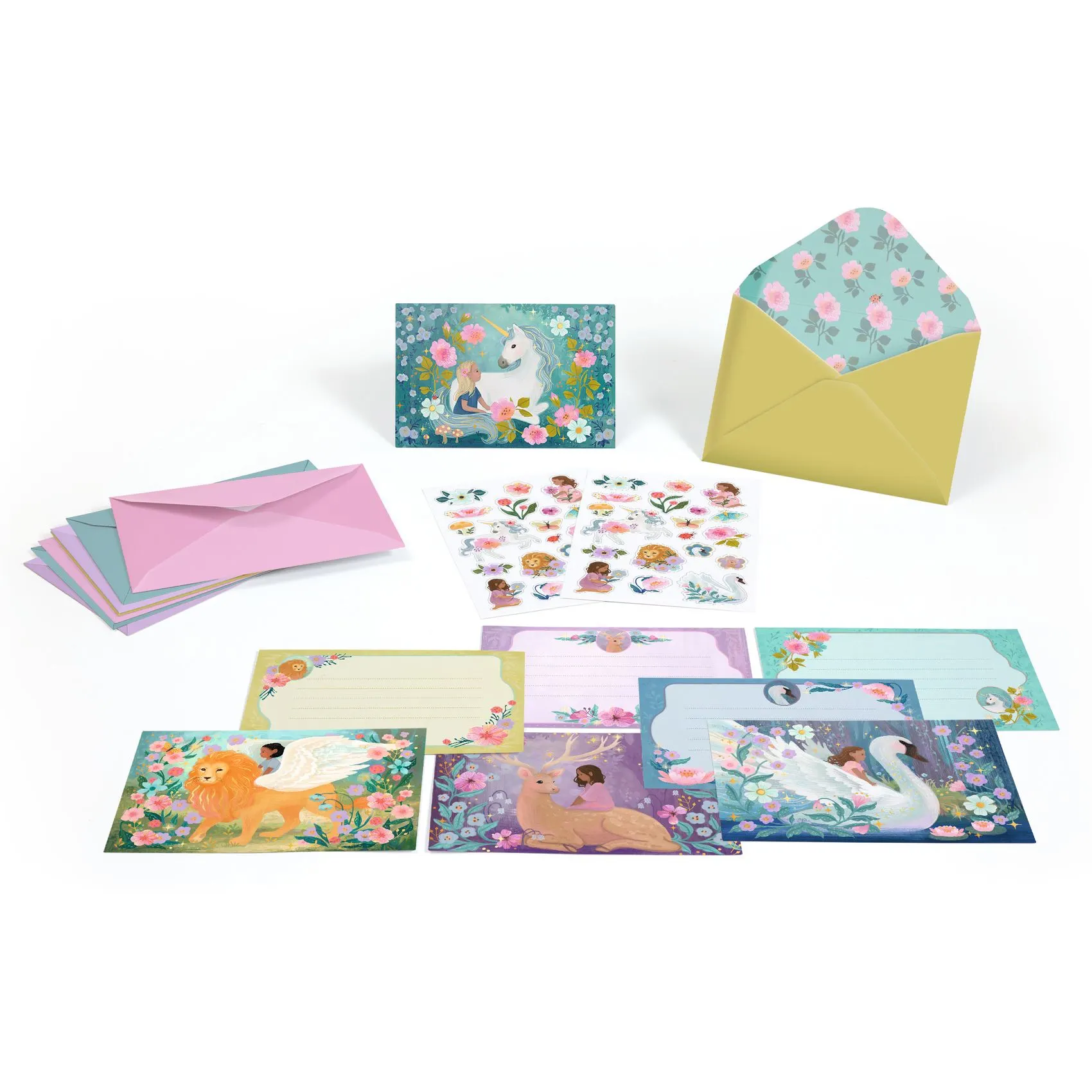 Djeco - zestaw do tworzenia zaproszeń Jednorożec