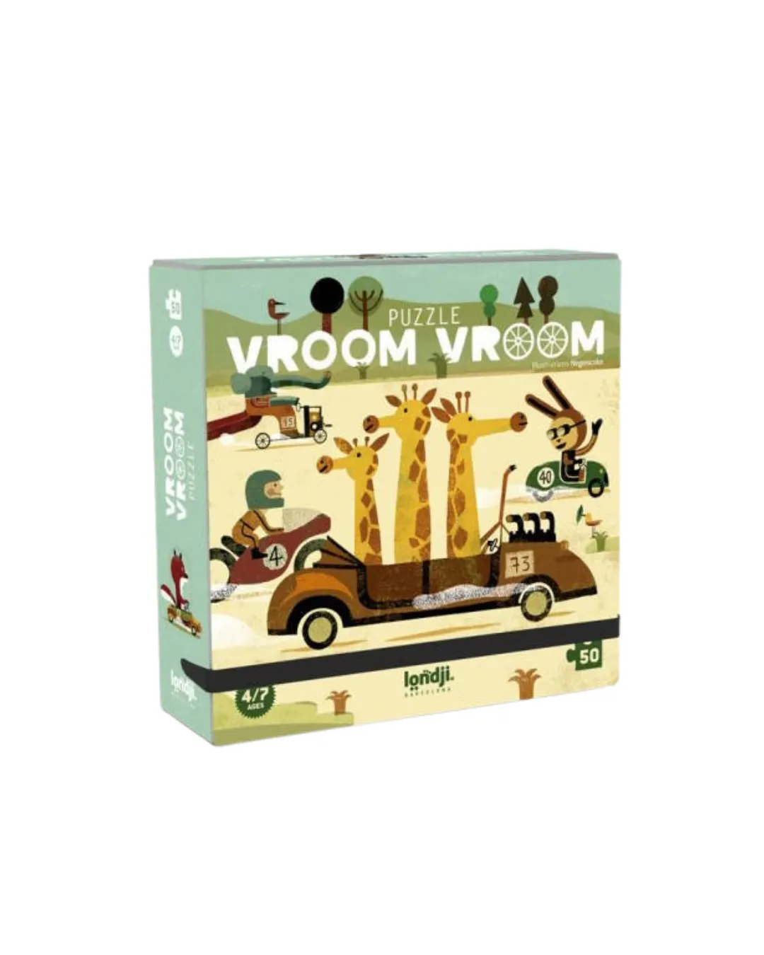 Londji - puzzle Vroom Vroom 50 elementów