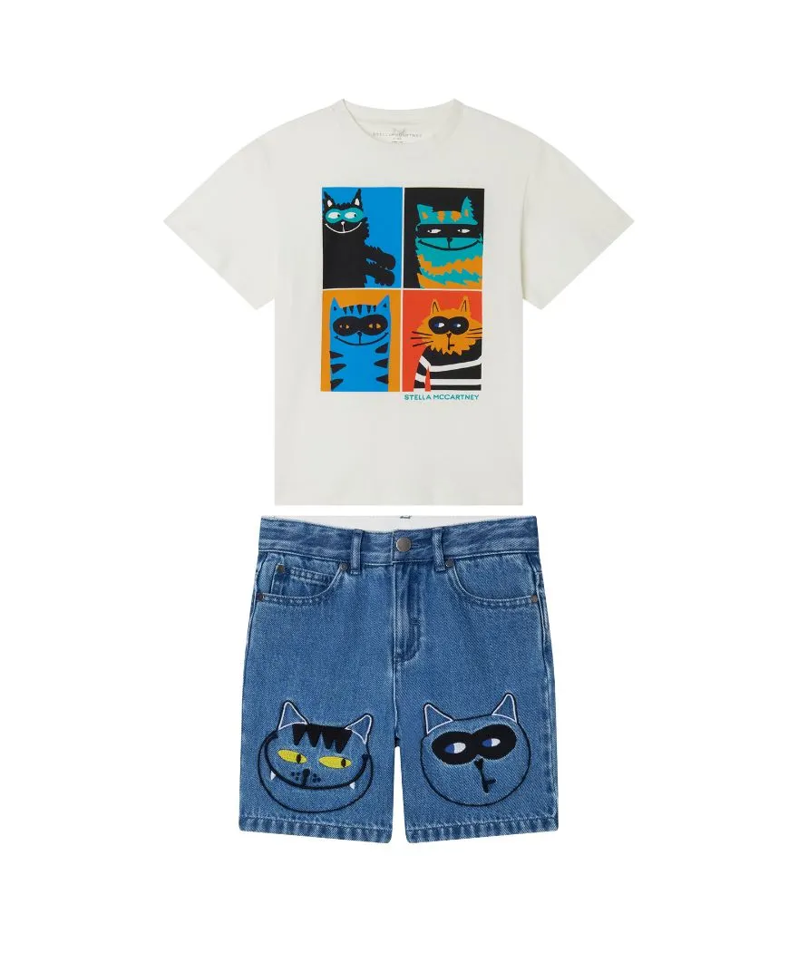 Stella McCartney – stylizacja chłopięca Cats Graphic