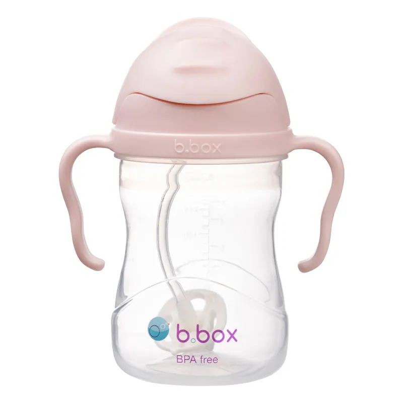 B.box - bidon dla dzieci - kubek niekapek ze słomką 240 ml blush B.box - bidon dla dzieci - kubek niekapek ze słomką 240 ml blush