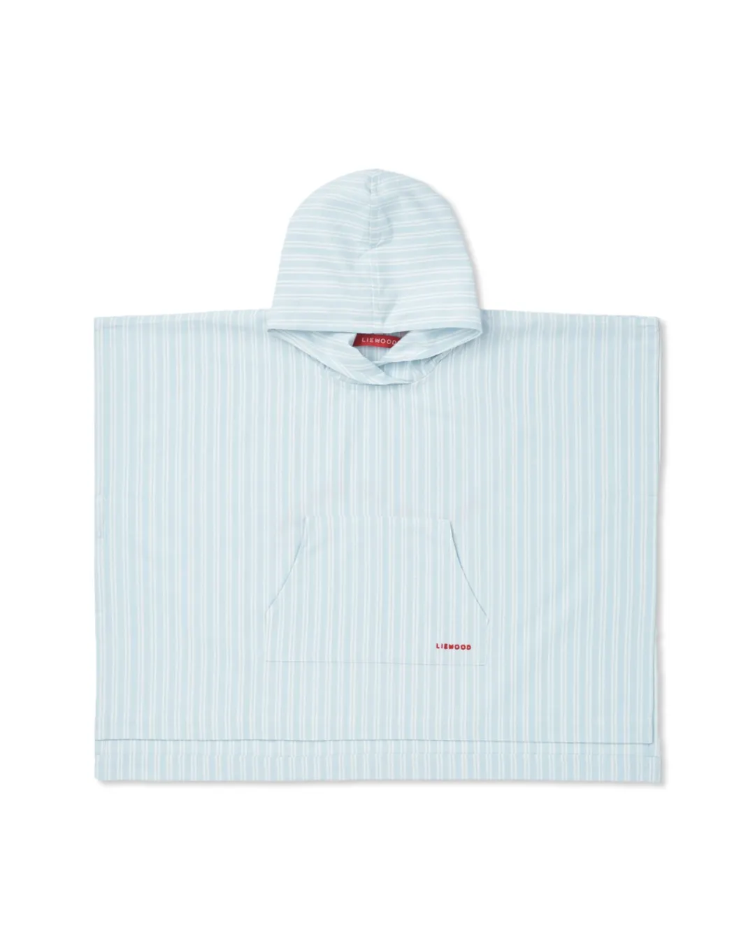 Ponczo kąpielowe z kapturem Liewood Kaiden stripe pure sky creme de la creme Ponczo kąpielowe z kapturem Liewood Kaiden stripe pure sky creme de la creme