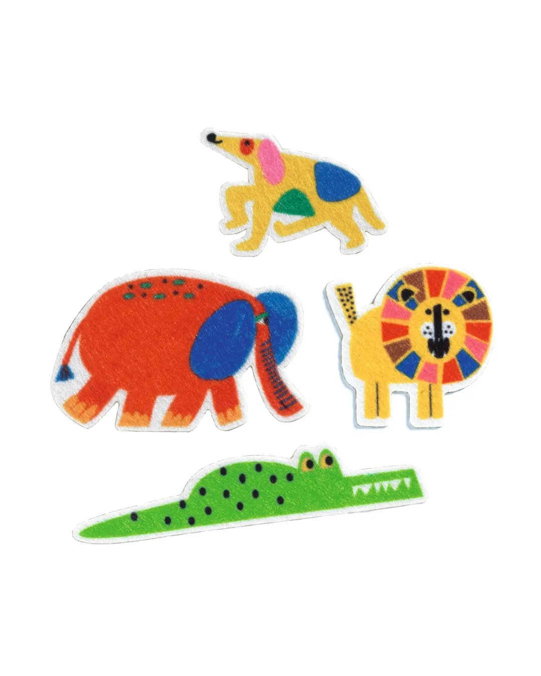 Djeco - filcowe naklejki dla maluchów ZWIERZAKI