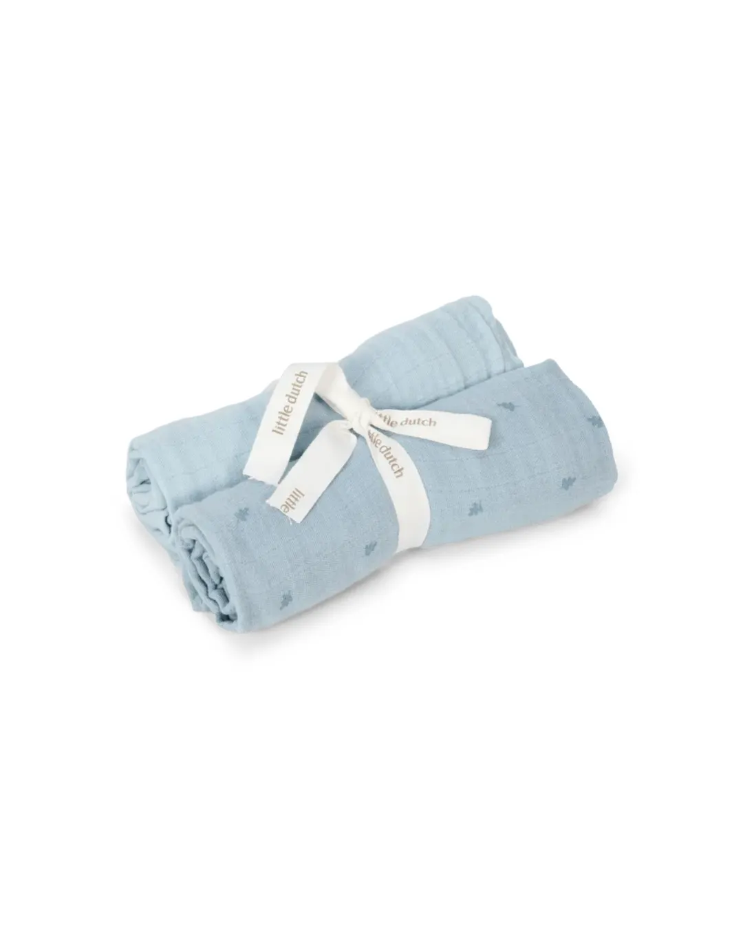 Little Dutch - otulacze muślinowe Pure Denim Blue 70x70 cm