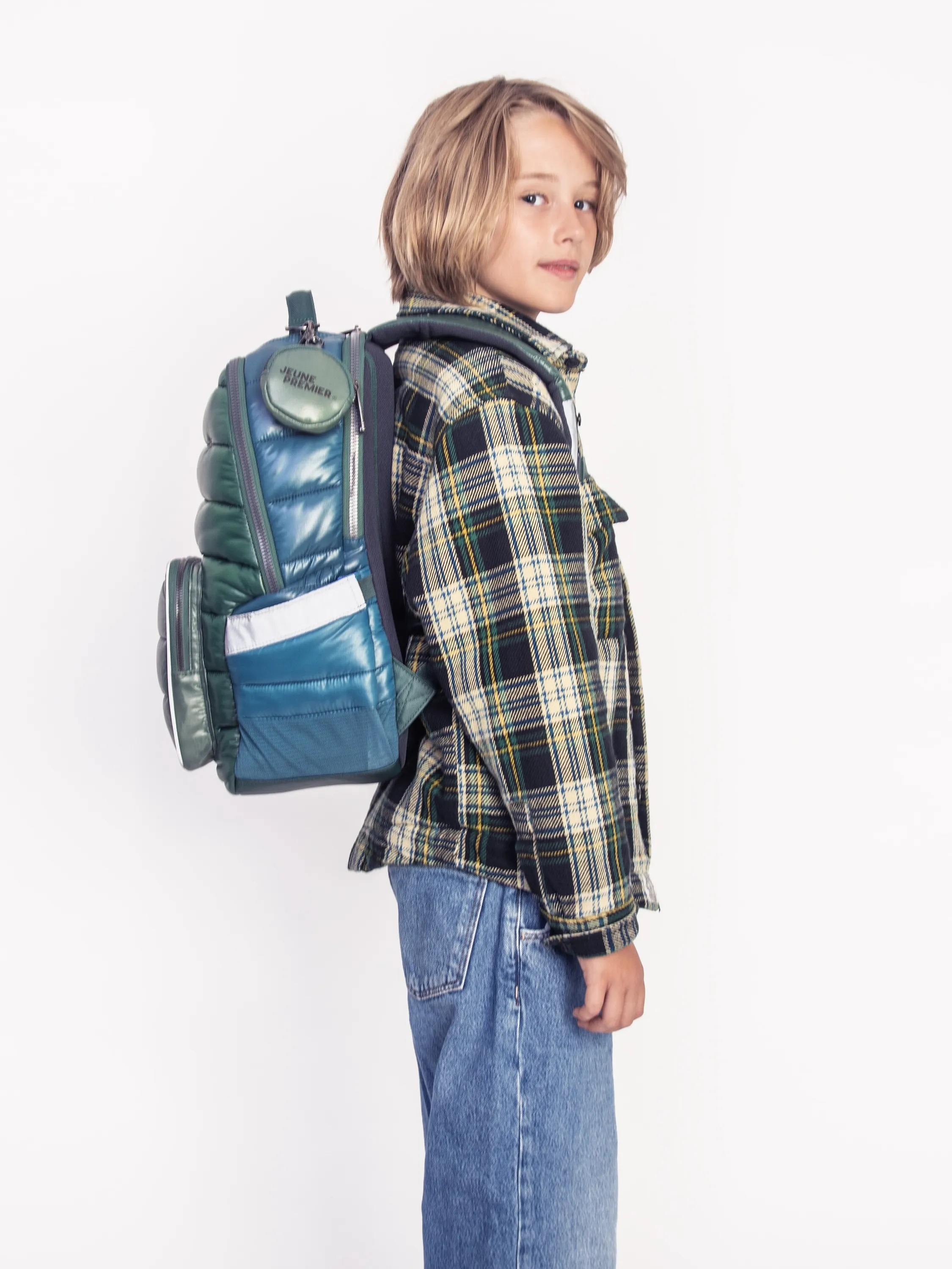 Jeune Premier - plecak szkolny New Bobbie Puffer Green