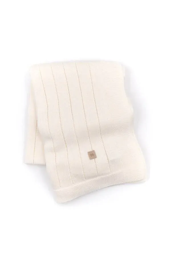 Bamboom - bambusowy kocyk niemowlęcy w paski 100x75 cm biały Bamboom - bambusowy kocyk niemowlęcy w paski 100x75 cm biały