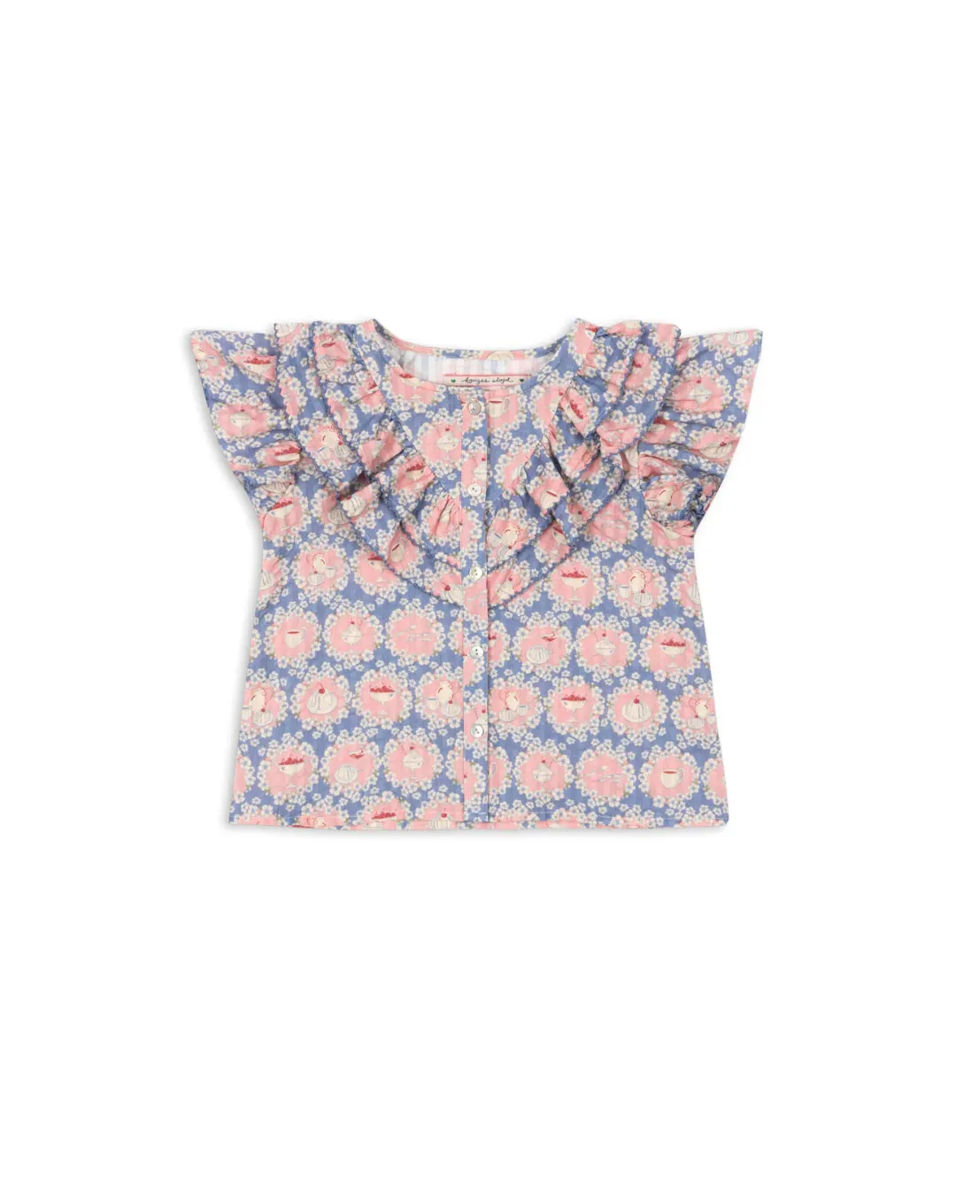 Konges Sløjd - koszula Kim Frill GOTS Snack Time