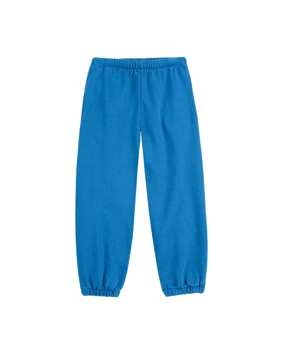 BOBO CHOSES - dziecięce spodnie dresowe Curve Jogging Pants niebieskie