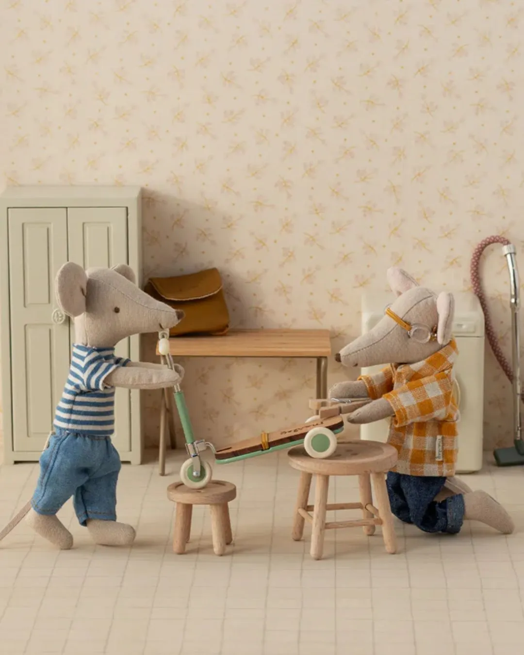 Maileg - hulajnoga dla Myszki miętowa Maileg - hulajnoga dla Myszki miętowa