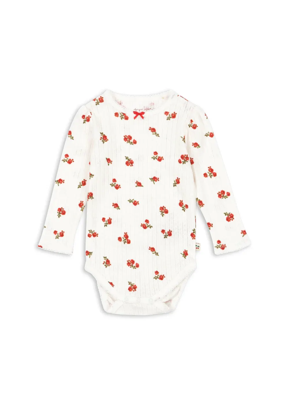 Konges Sløjd - body niemowlęce Minnie Body GOTS Rose Red