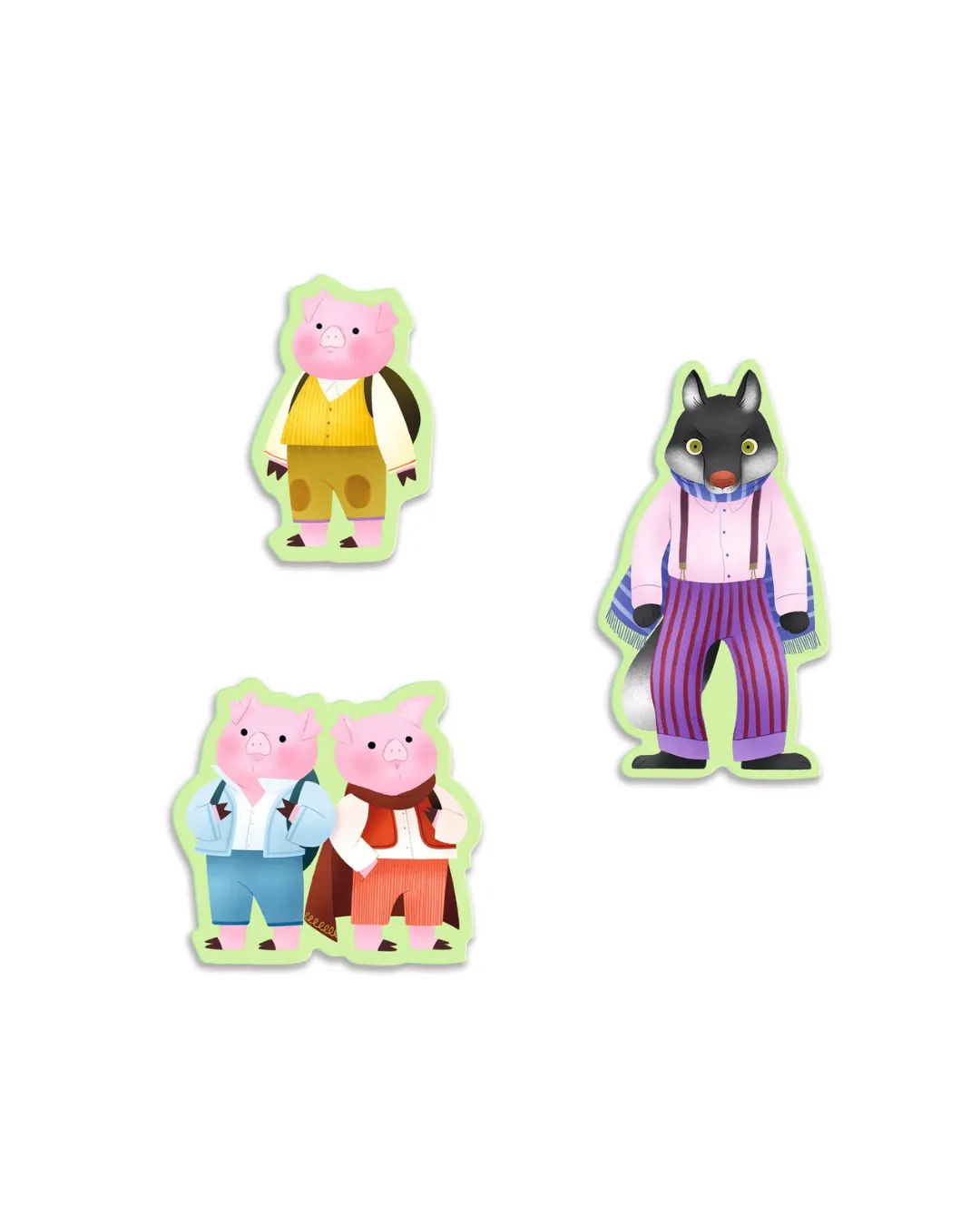 Djeco - puzzle Trzy małe świnki 35 elementów