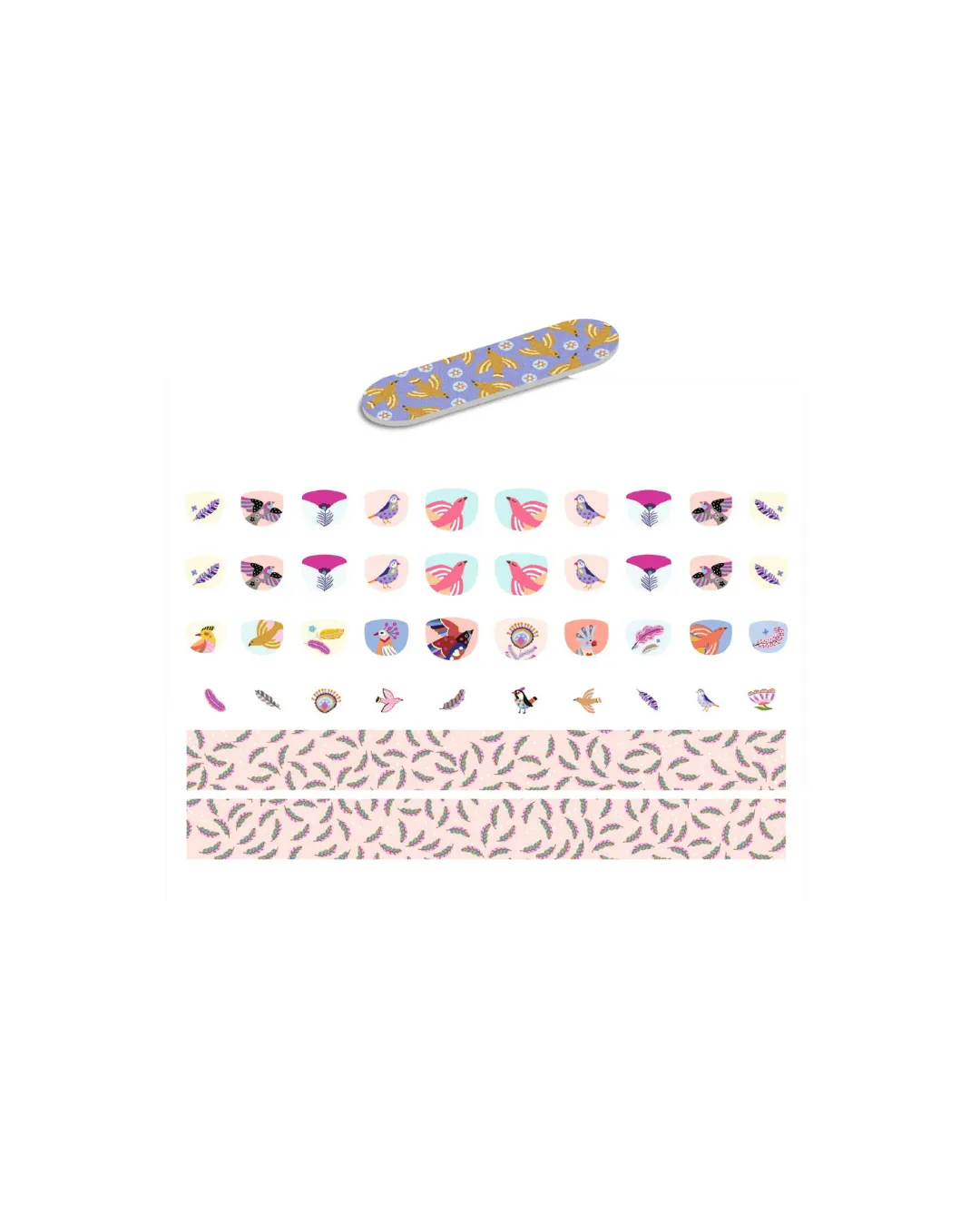 Djeco - naklejki na paznokcie dla dzieci ptaki