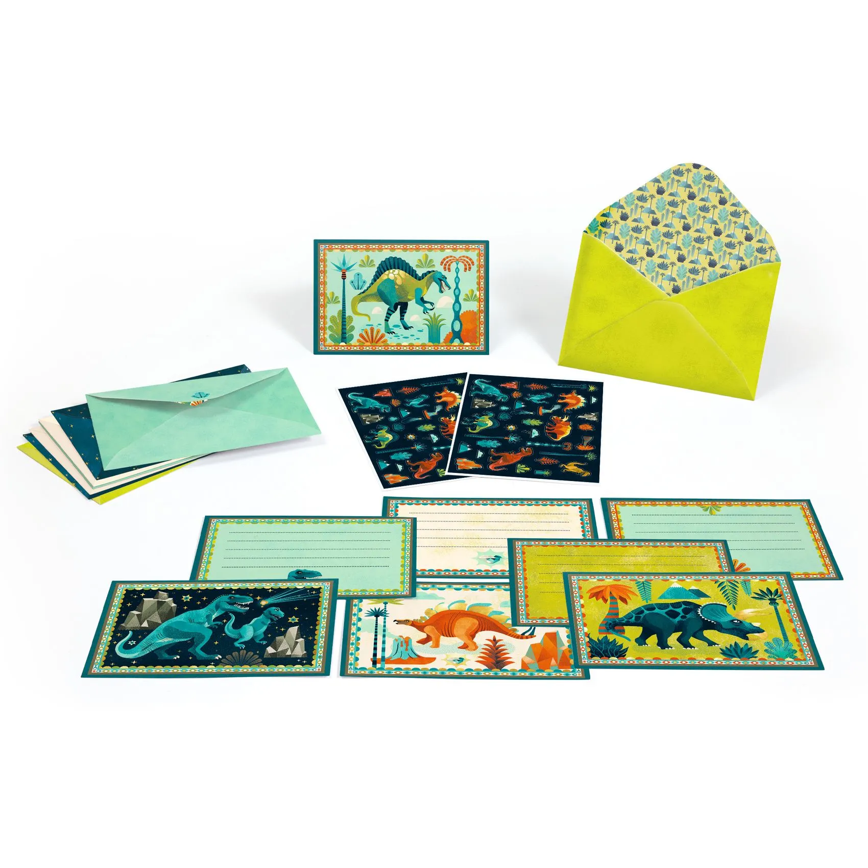 Djeco - zestaw do tworzenia zaproszeń Dinozaury