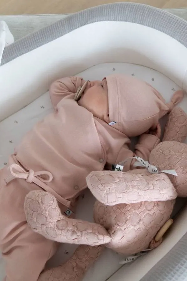 Bamboom - bluzka kaftanik dla noworodka Pure 1 miesiąc różowa