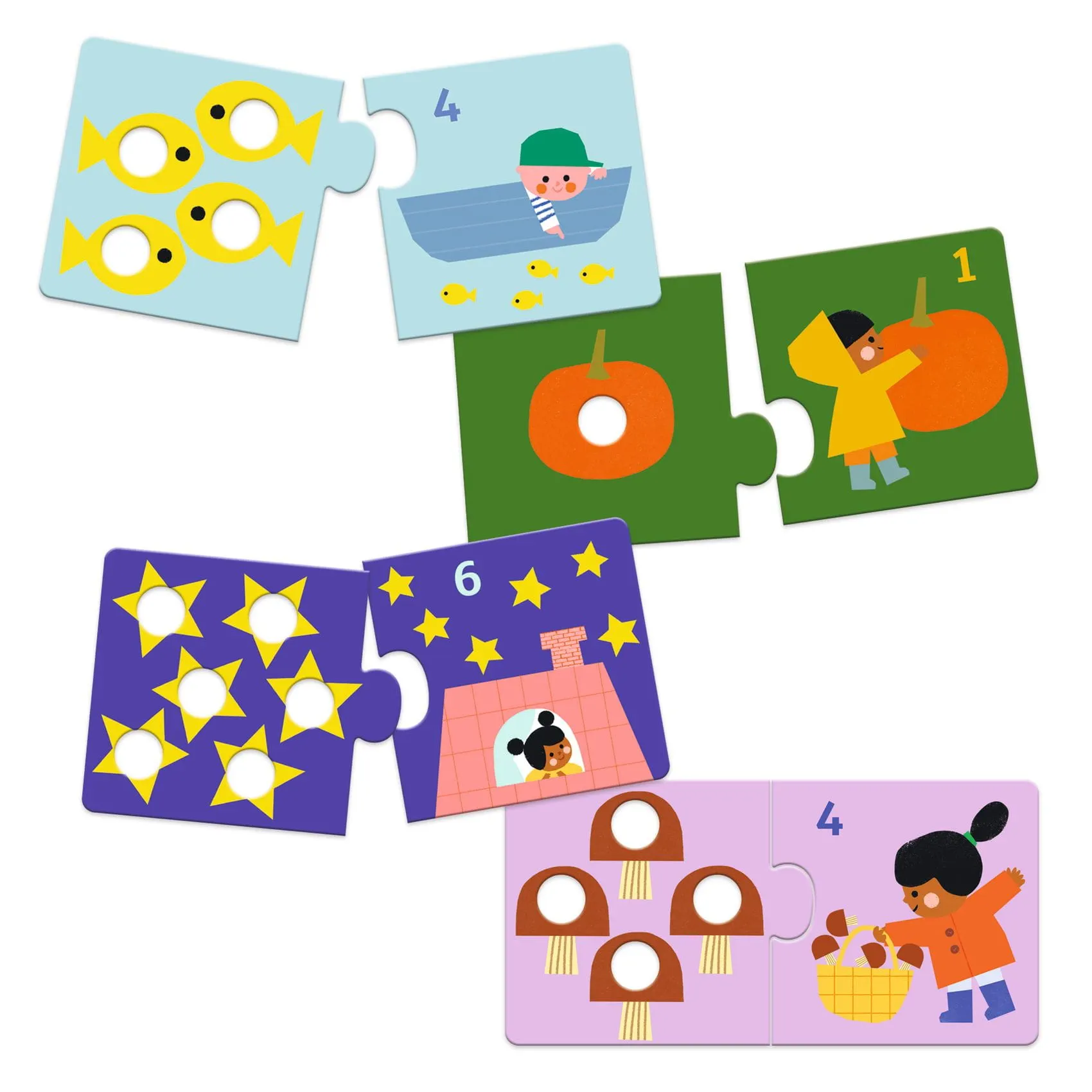 Djeco - puzzle duo Łączenie Liczb Djeco - puzzle duo Łączenie Liczb