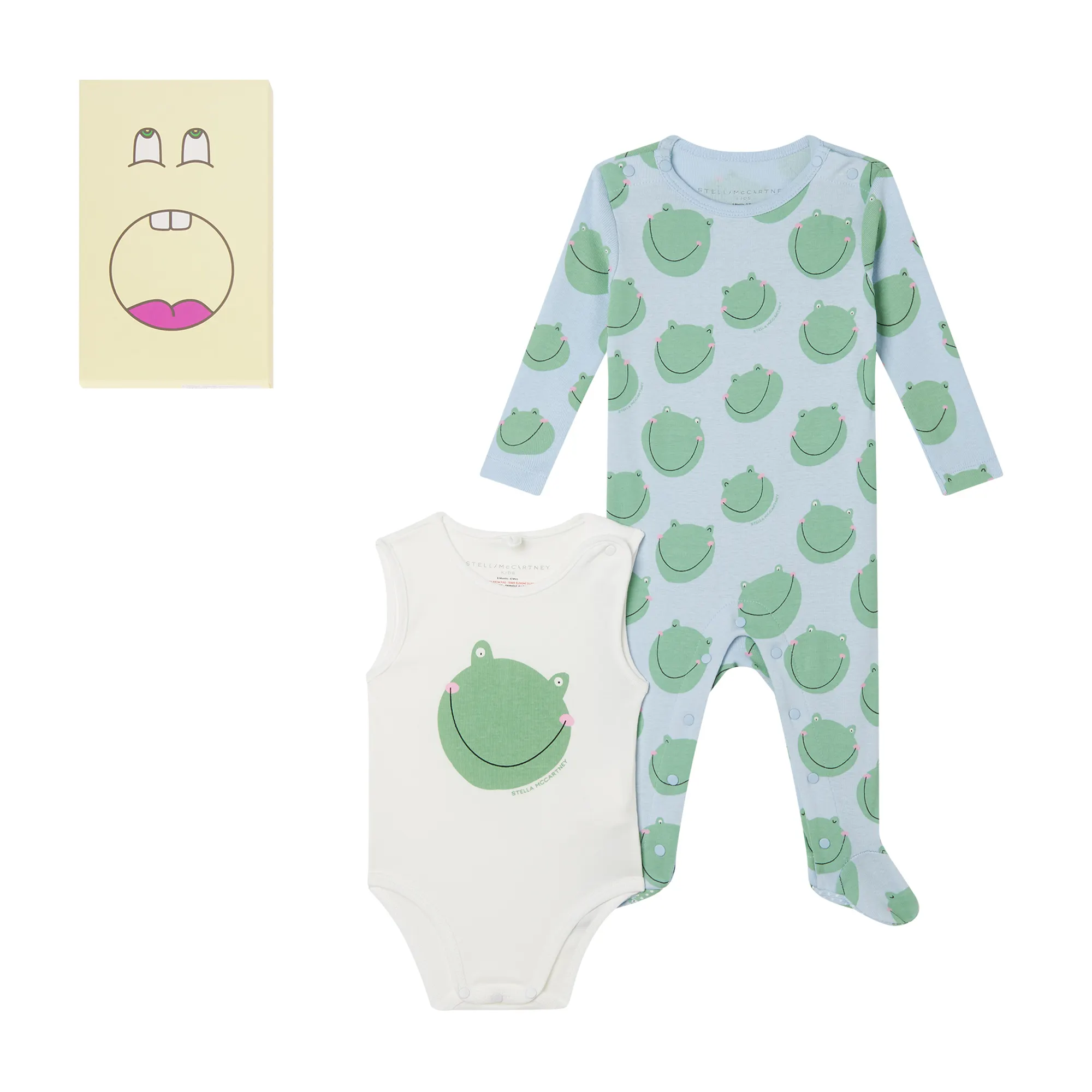 Stella McCartney - zestaw pajacyk i body Frogs