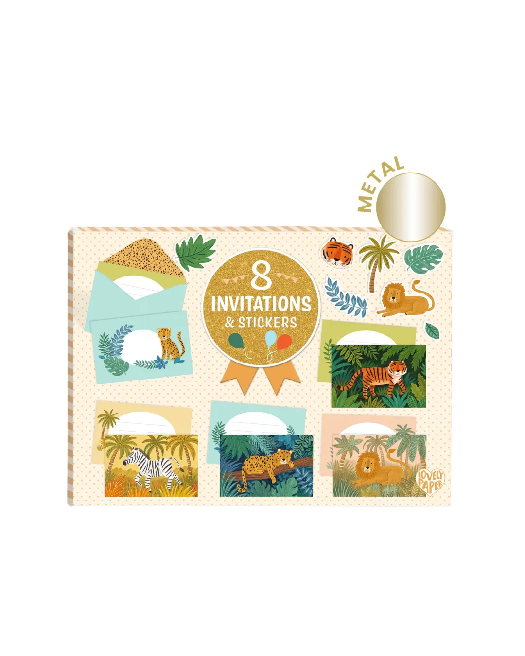 Djeco - zestaw do tworzenia zaproszeń Dżungla