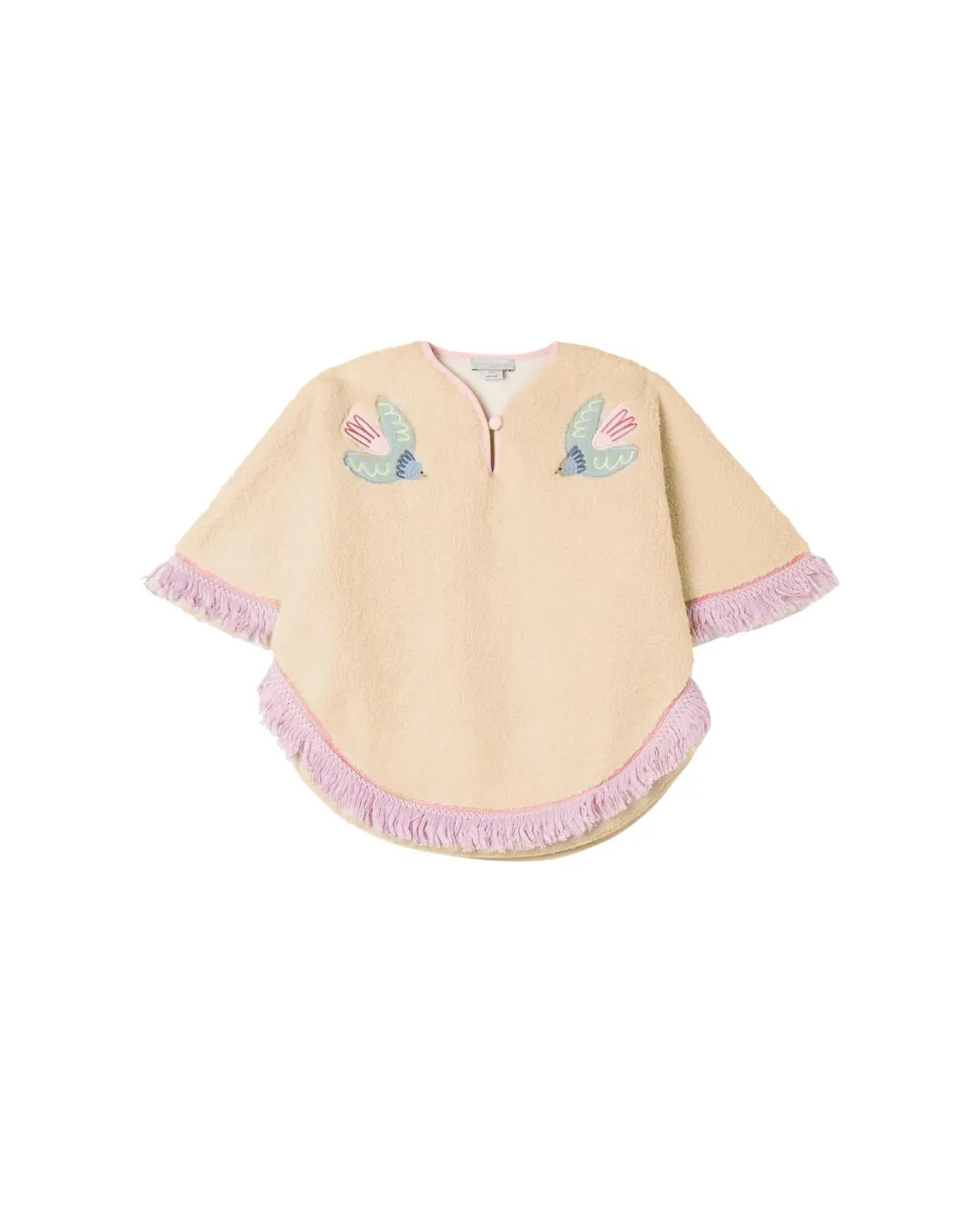 Pelerynka z frędzlami Stella McCartney Bird Patches