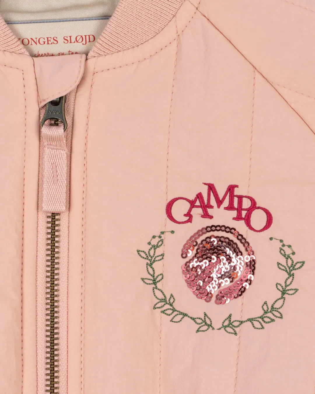 Konges Sløjd - cekinowa kurtka bomberka JUNO Sequin Mellow Rose