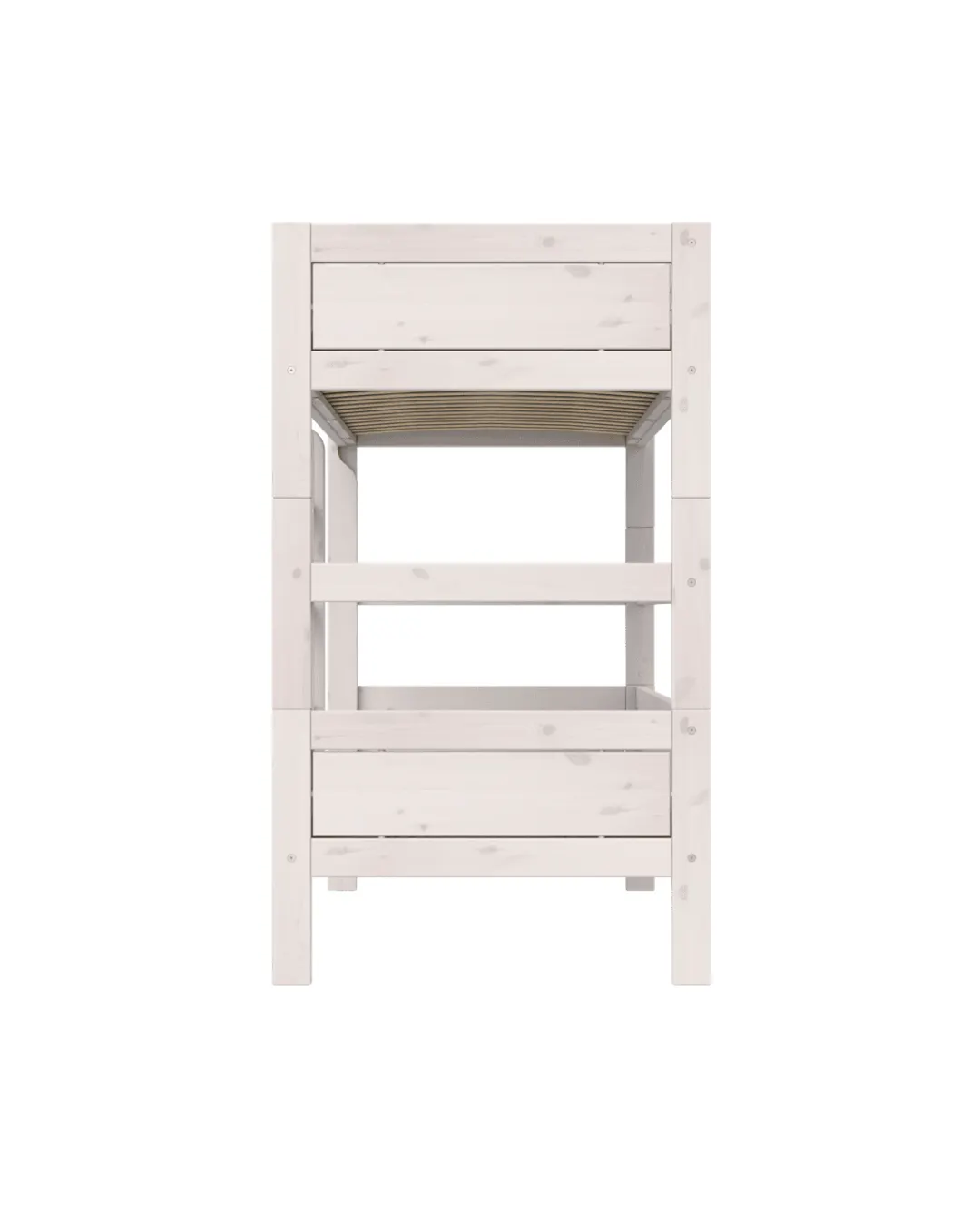 LIFETIME Kidsrooms - łóżko piętrowe 90x200 cm z drabinką Whitewash Standard