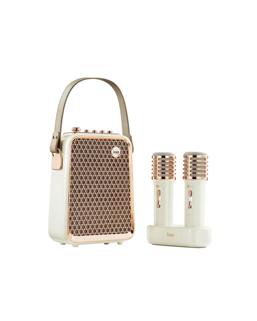 Divoom - głośnik Bluetooth z mikrofonami Songbird-HQ Cream