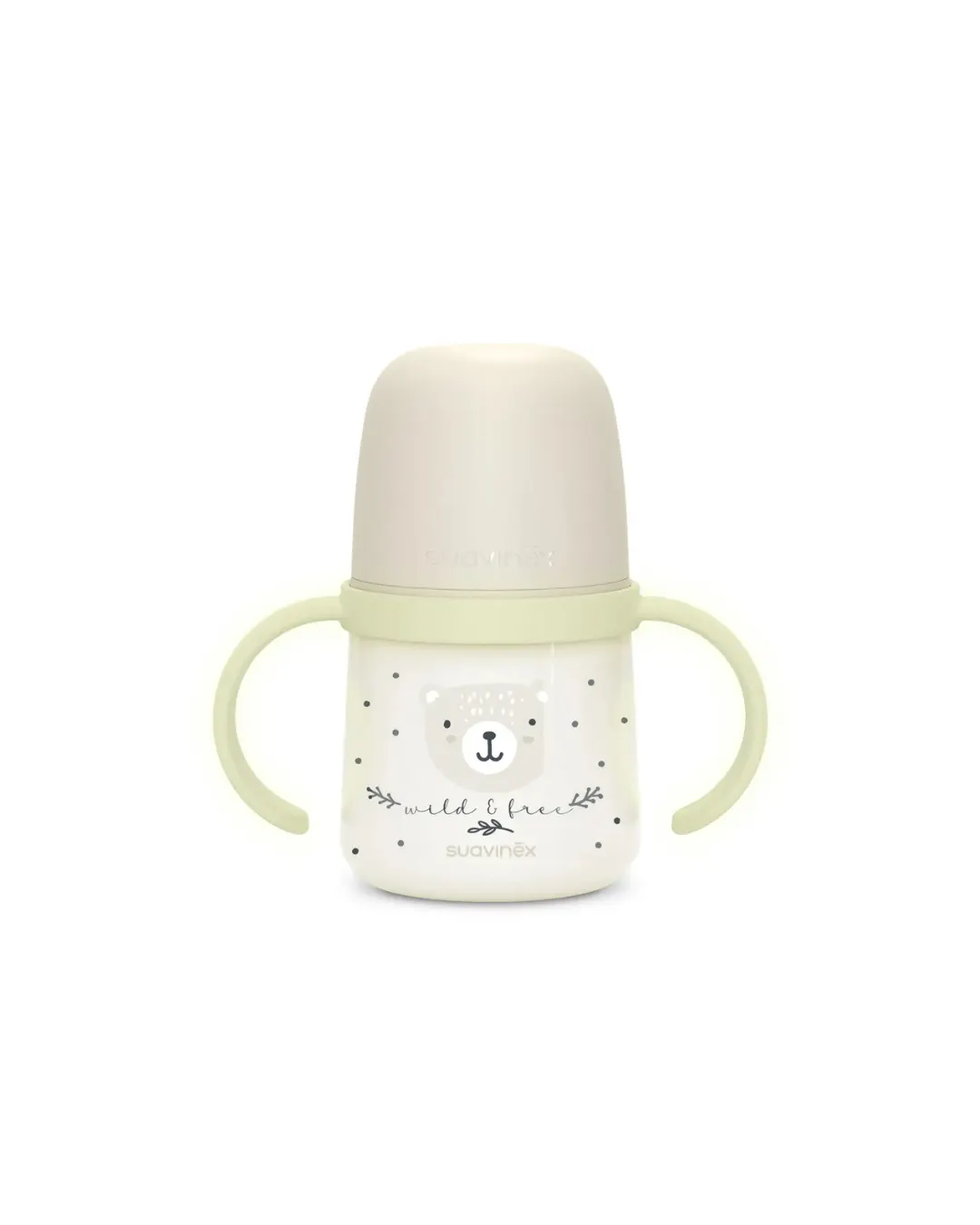 Suavinex - pierwszy kubek z silikonowym ustnikiem 150 ml świecący Wild & Free waniliowy Suavinex - pierwszy kubek z silikonowym ustnikiem 150 ml świecący Wild & Free waniliowy
