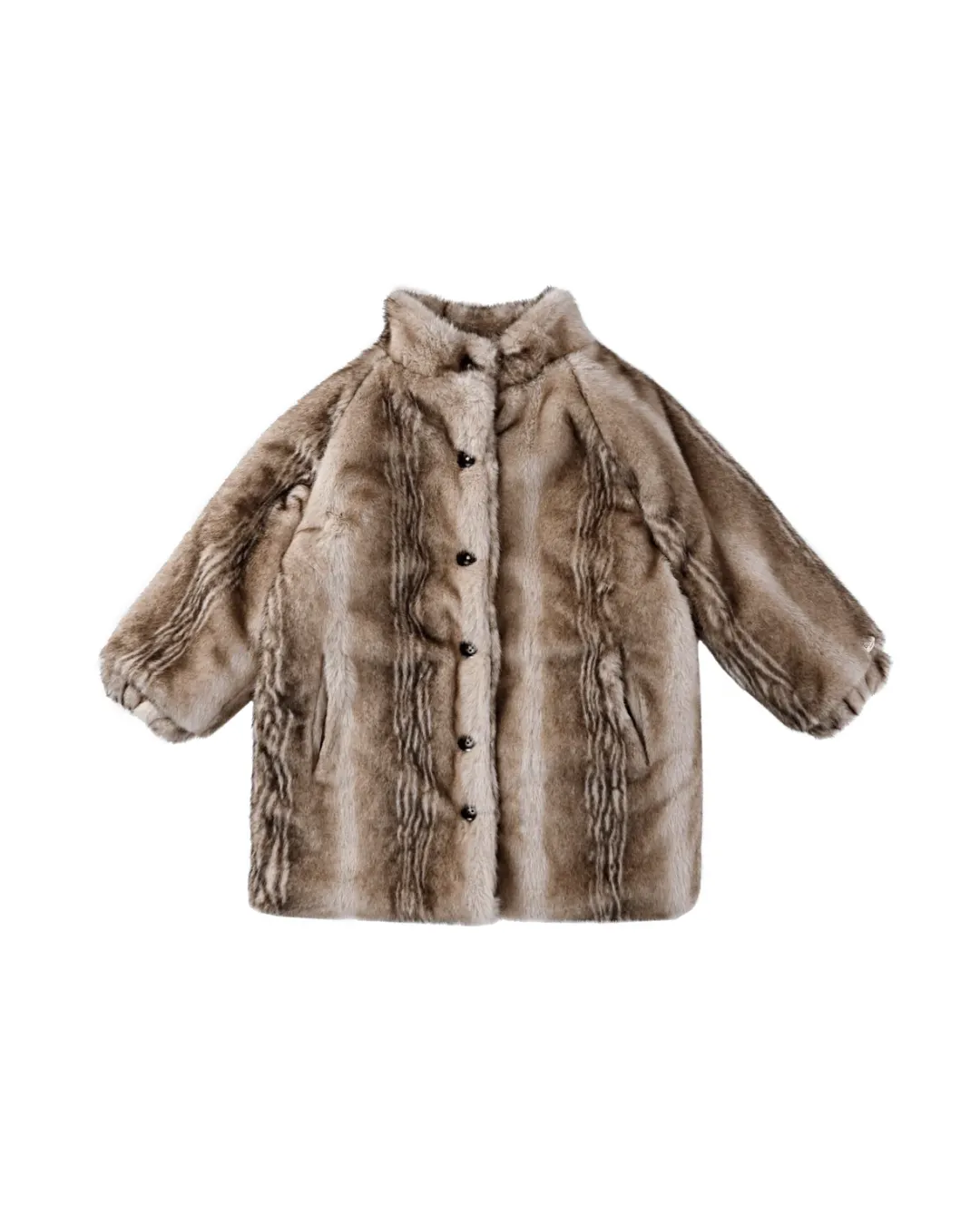 Donsje - płaszczyk Mila Soft Taupe Striped Teddy Donsje - płaszczyk Mila Soft Taupe Striped Teddy