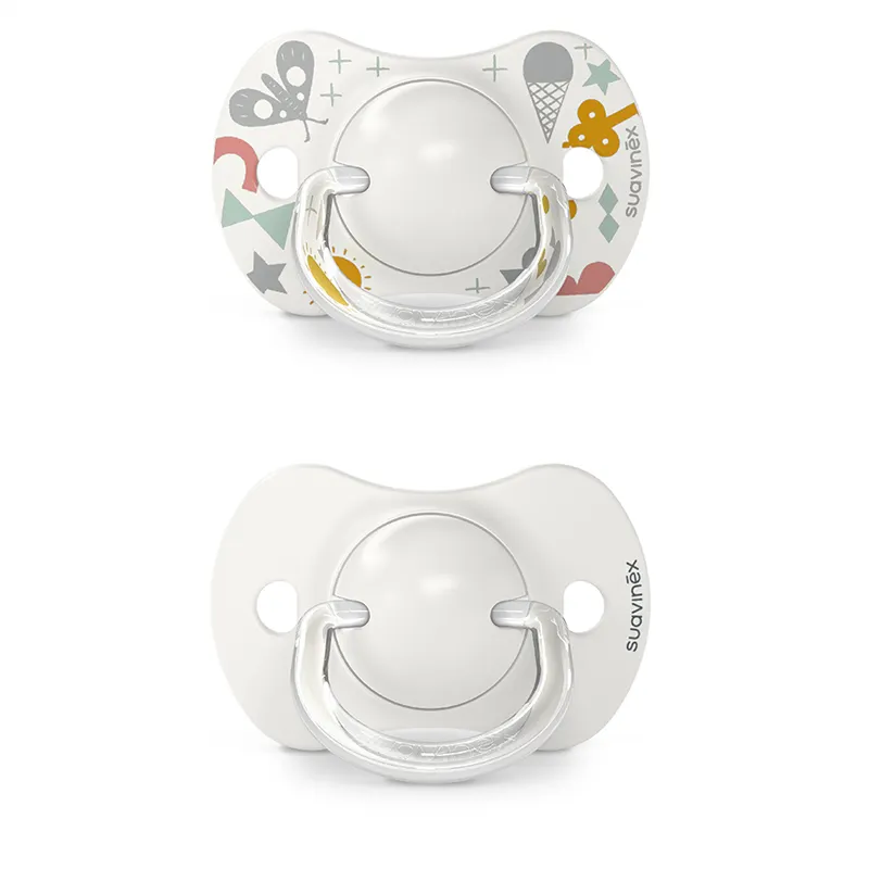 Suavinex - smoczek uspokajający fizjologiczny SX Pro silikonowy A walk in the park 2 szt. szary 0-6m