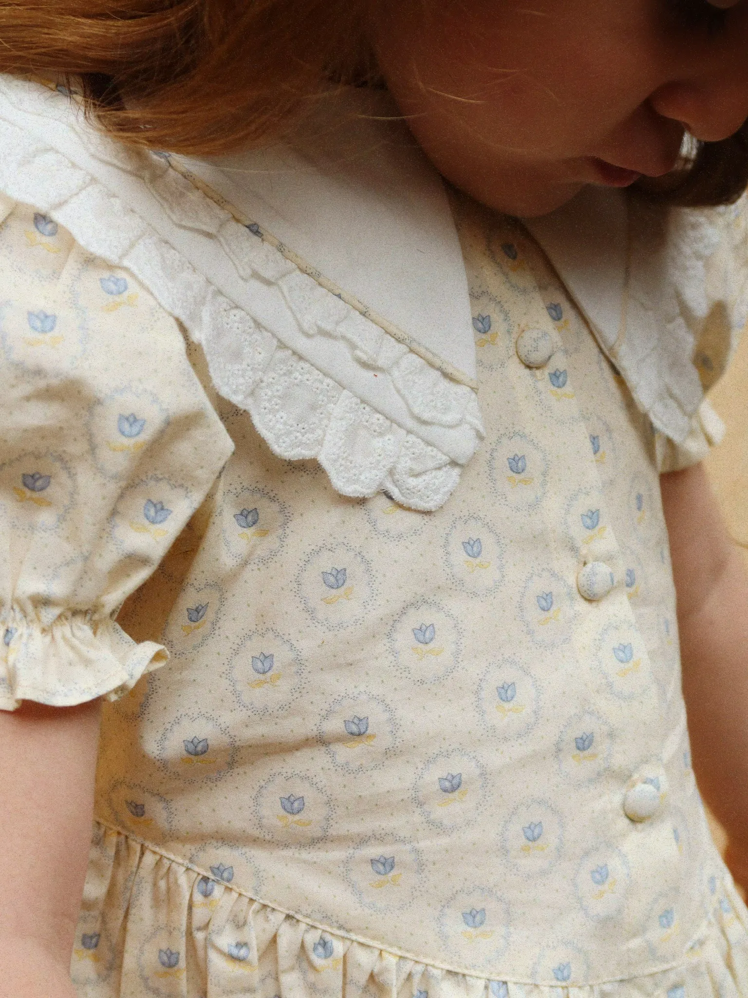 Konges Sløjd - koszula z kołnierzem Coeur GOTS Ciel Mirage