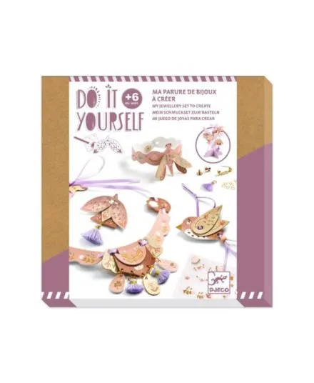 Djeco - zestaw zrób to sam - komplet biżuterii Ptaszek Djeco - zestaw zrób to sam - komplet biżuterii Ptaszek