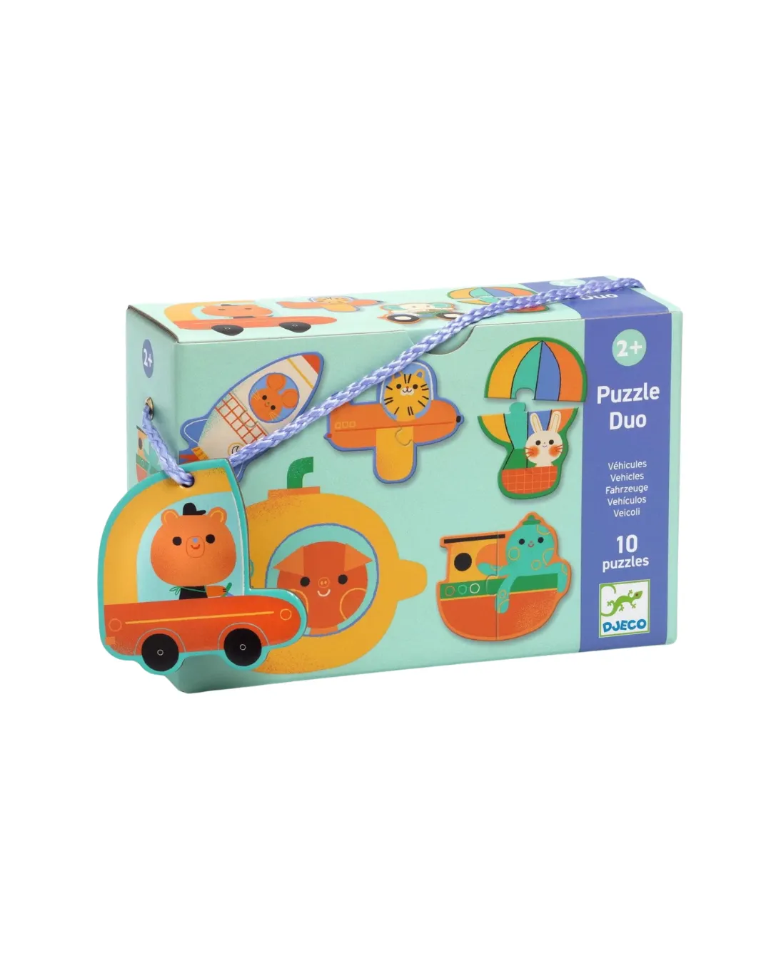 Djeco - puzzle duo Pojazdy 