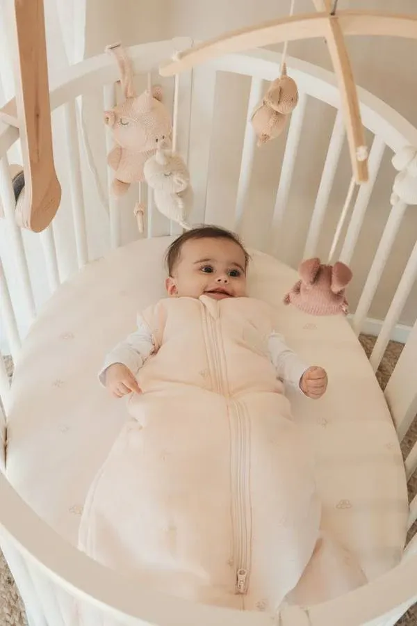 Bamboom - zimowy śpiworek niemowlęcy 0-6m Animal Friends Pink