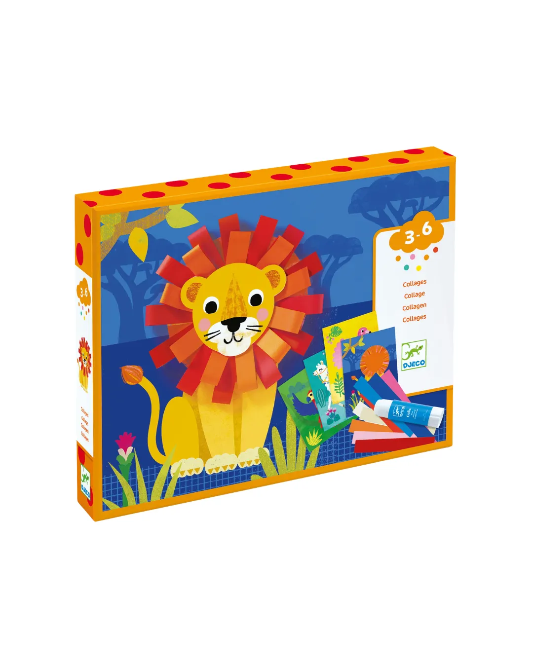 Djeco - zestaw artystyczny kolaże małe pętle Djeco - zestaw artystyczny kolaże małe pętle