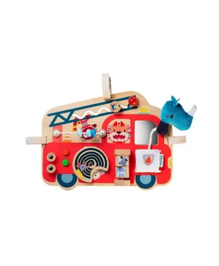 Lilliputiens - drewniana tablica manipulacyjna wóz strażacki