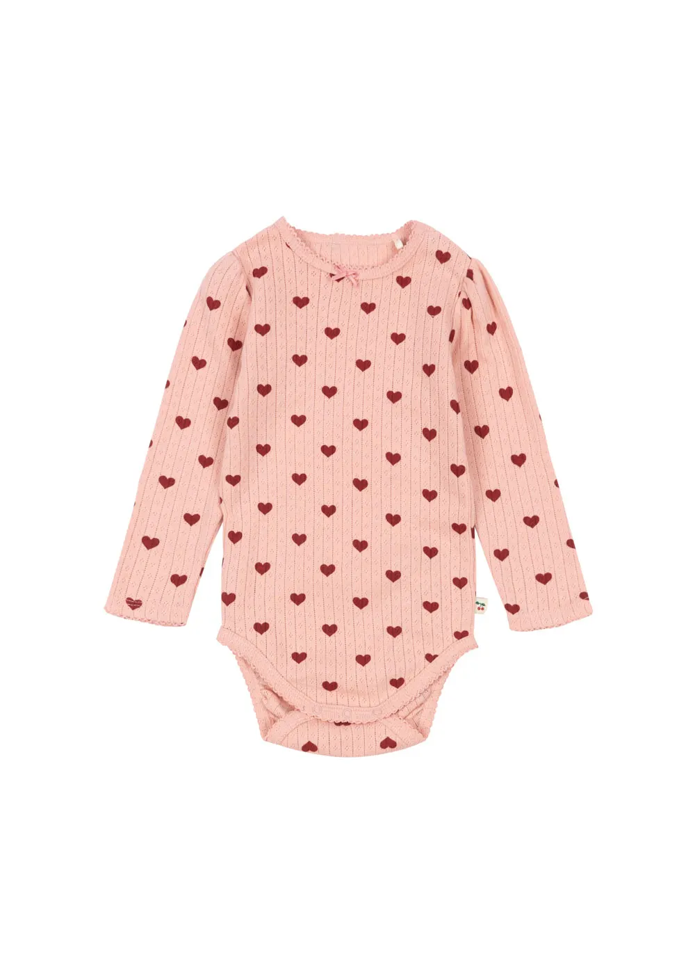 Konges Sløjd - body niemowlęce Minnie Body GOTS Amour Rouge