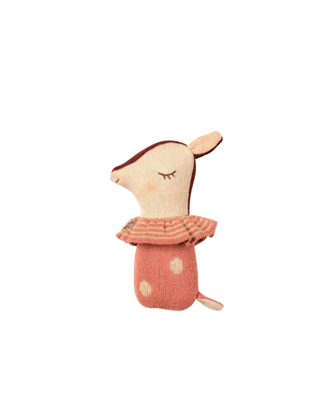 Maileg - miękka grzechotka Bambi rose