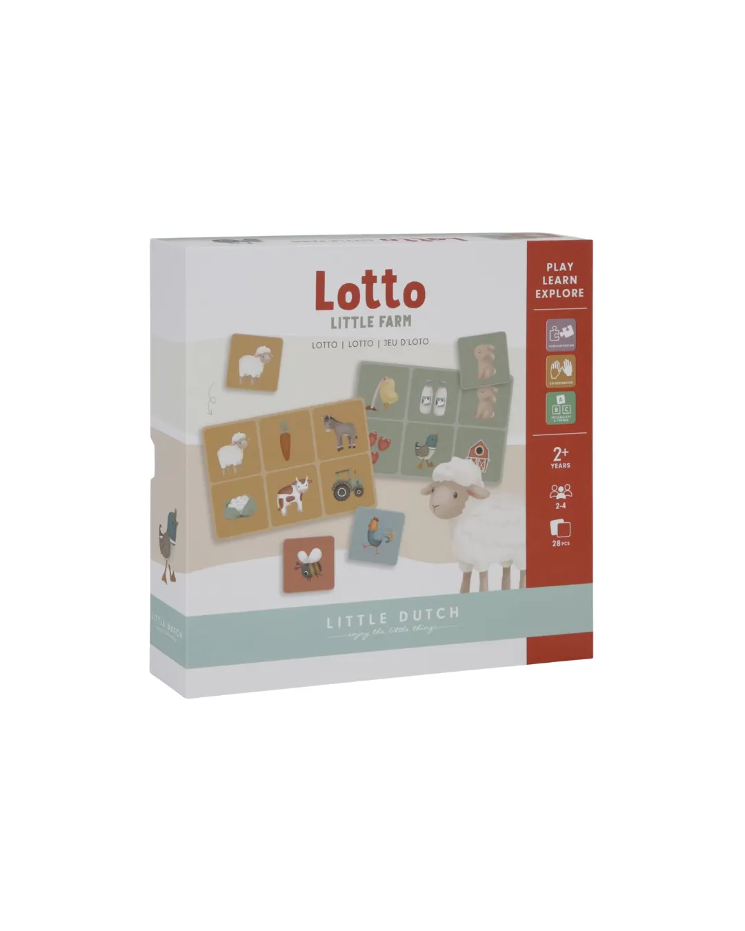 Little Dutch - drewniana gra dla dzieci Lotto Little Farm