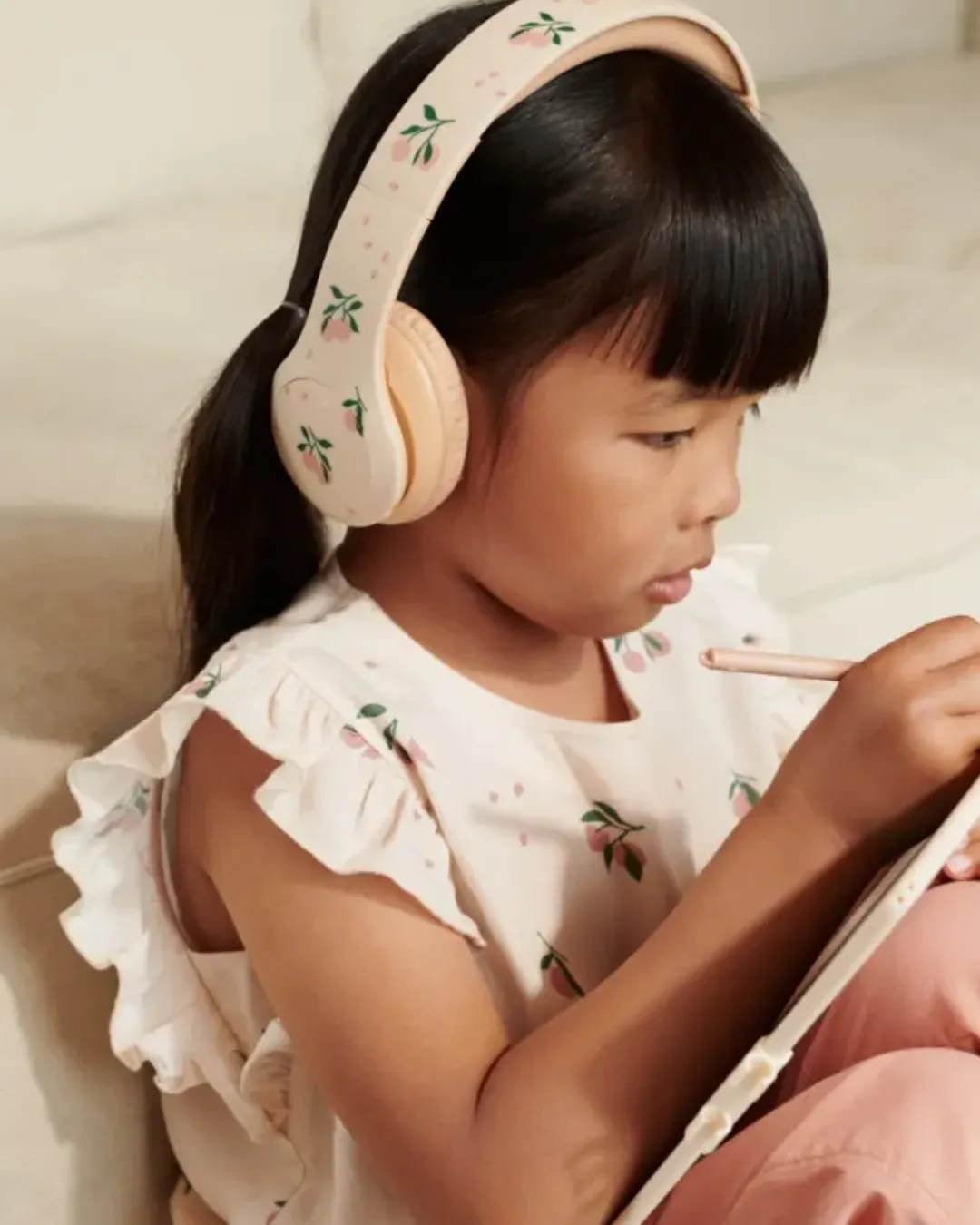 Liewood - bluzka z wiskozy z nadrukiem Emery Peach Sea shell Liewood - bluzka z wiskozy z nadrukiem Emery Peach Sea shell