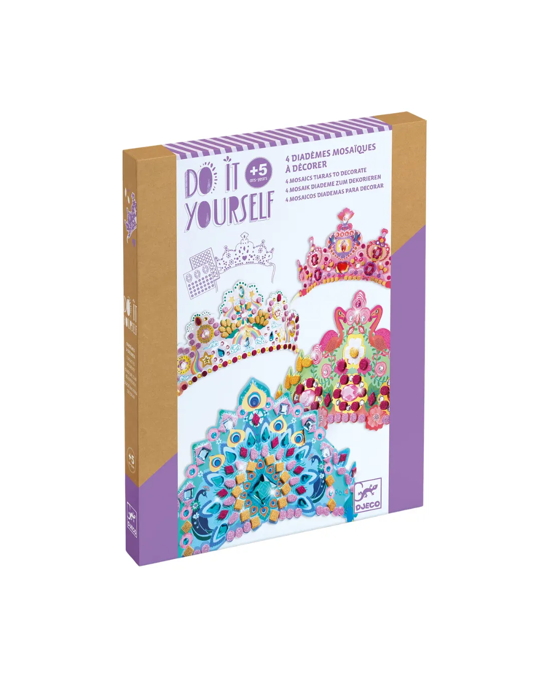 Djeco - zestaw zrób to sam - mozaiki Korony Księżniczek