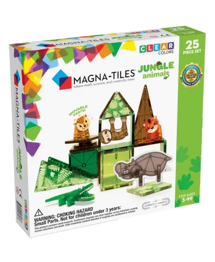 MAGNA-TILES - klocki magnetyczne Jungle Animals 25 elementów 3+ MAGNA-TILES - klocki magnetyczne Jungle Animals 25 elementów 3+