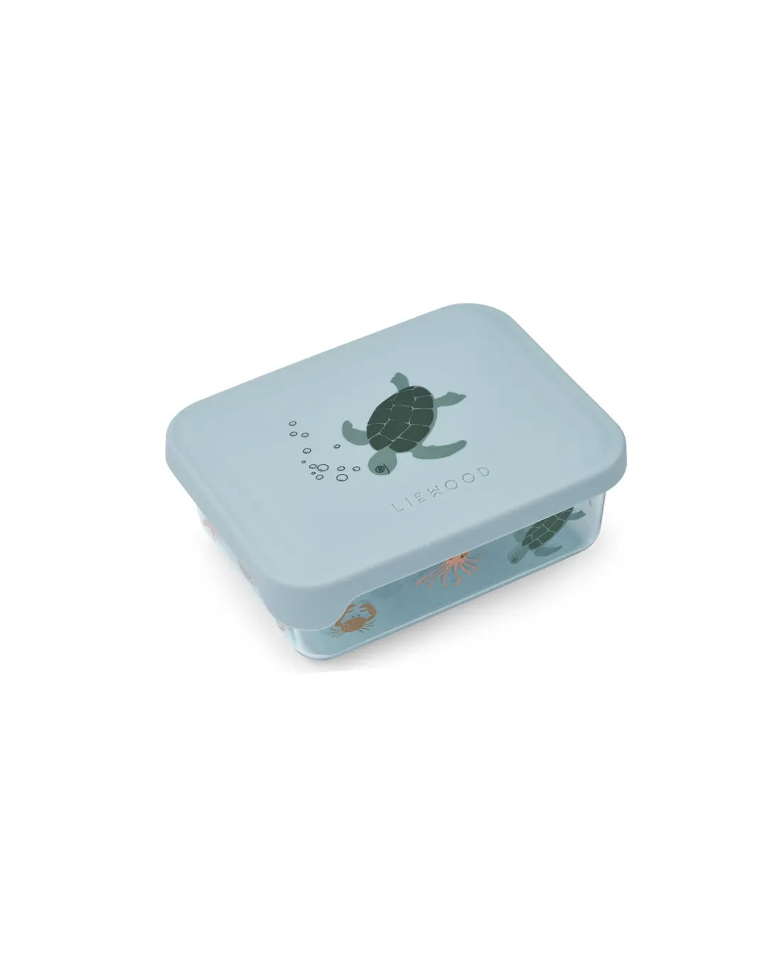Liewood - pojemnik na przekąski tritanowy Ako Tritan Snack Box Sea Creature Sandy