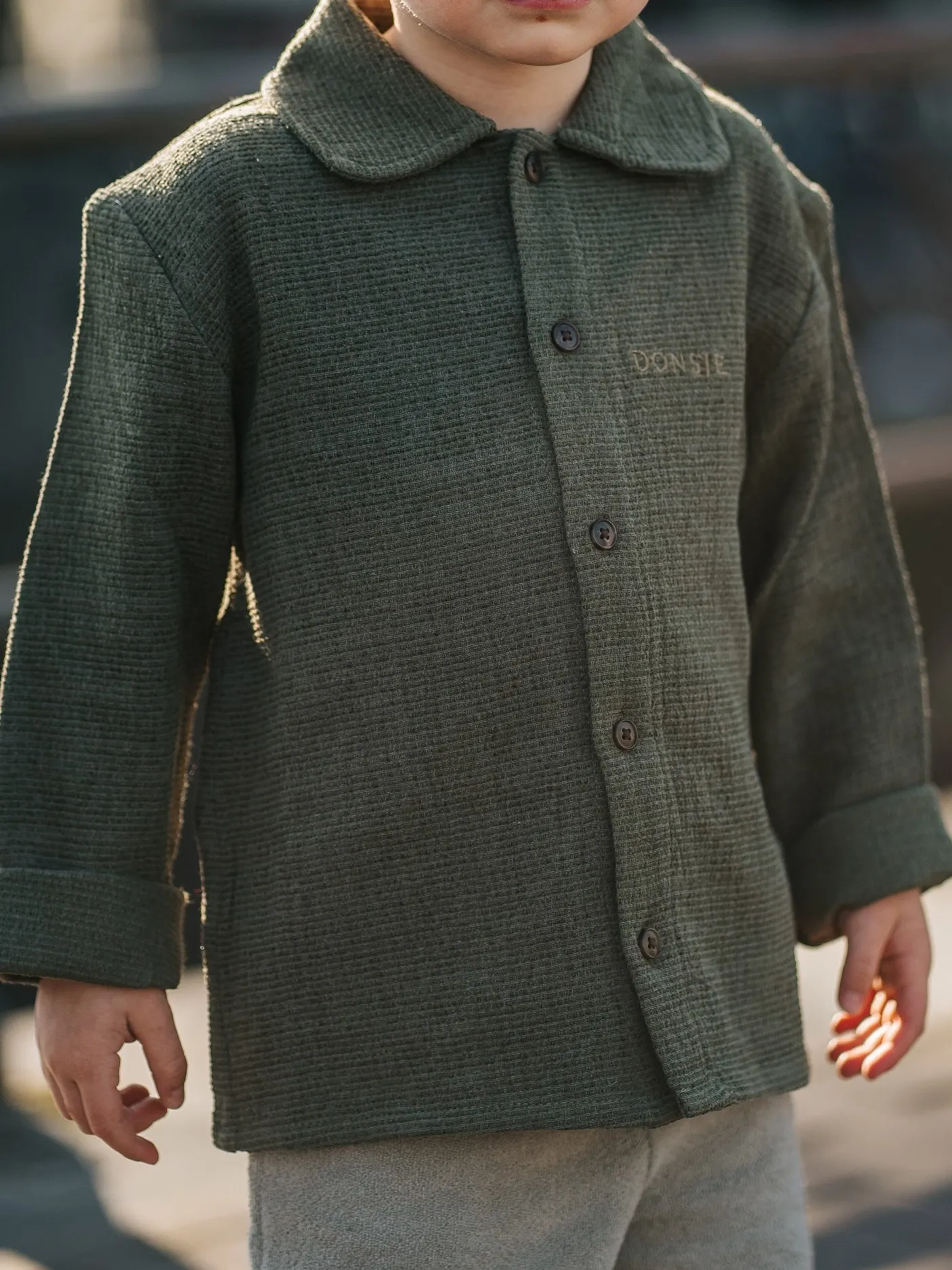 Donsje - koszula dla chłopca Bieken Moss Green